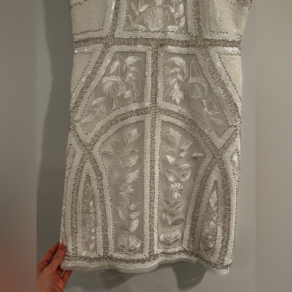 Lulus Spread Your Shine White Sequin Embroidered
Bodycon Bachelorette dress - Picture 8 of 9